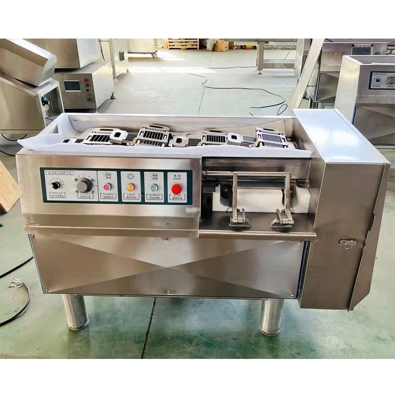 3-30mm automatic butcher meat cutting machine meat saw chopping machine meat grinding dicing shredder maker making machine price