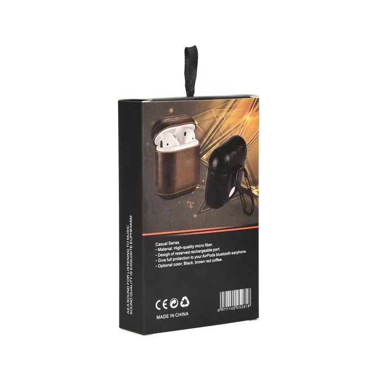 Custom design earphone box printing service, box with clear window, hanging packaging box