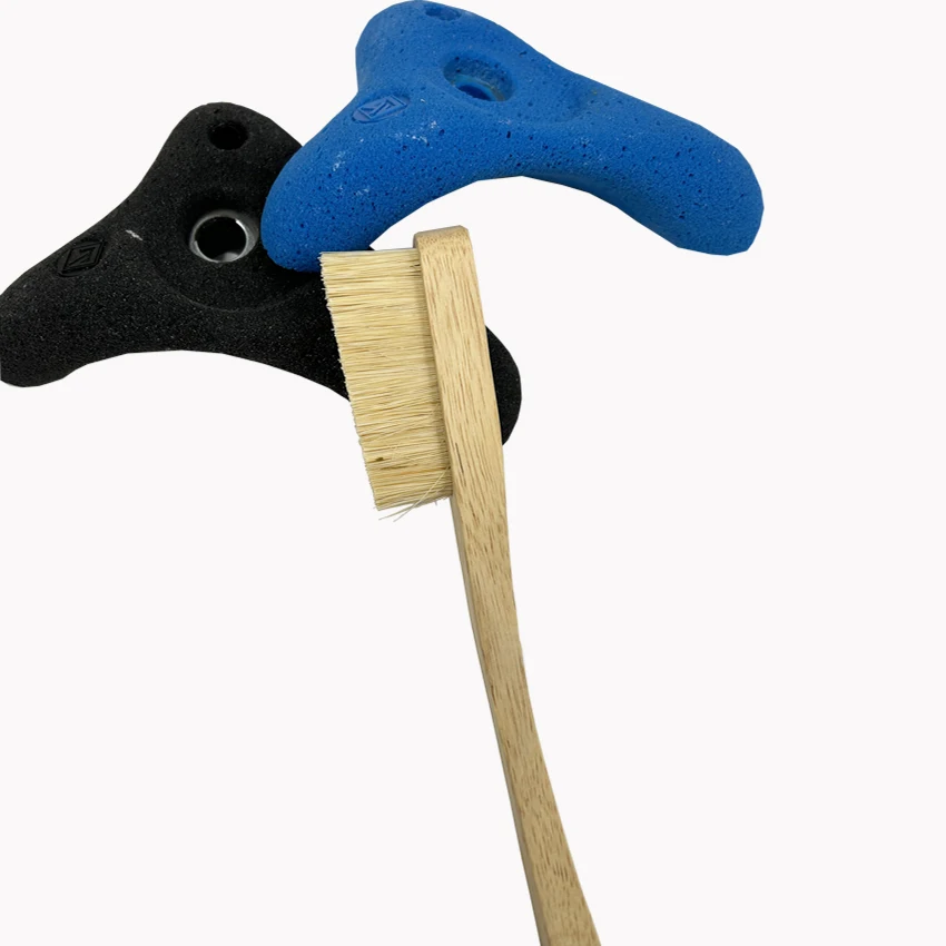 Custom Wooden Boar Hair Bouldering Rock Climbing Brush for All Climbing Holds & Climbing Chalk Types