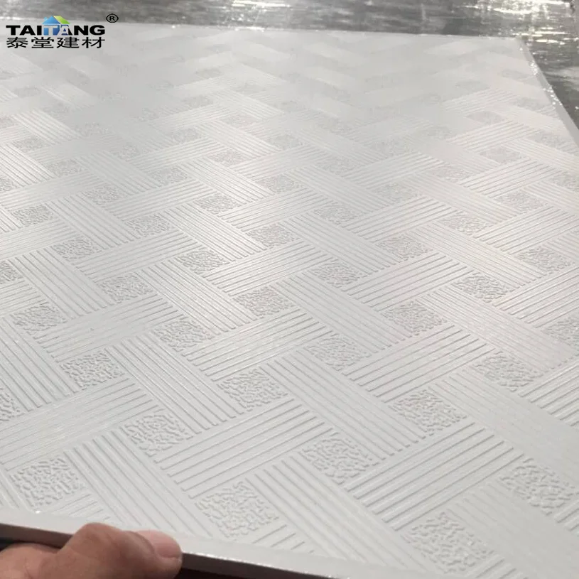 Gypsum Gold Ceiling Tiles Lambris Pvc Plafond Ceiling Panels For Restaurant