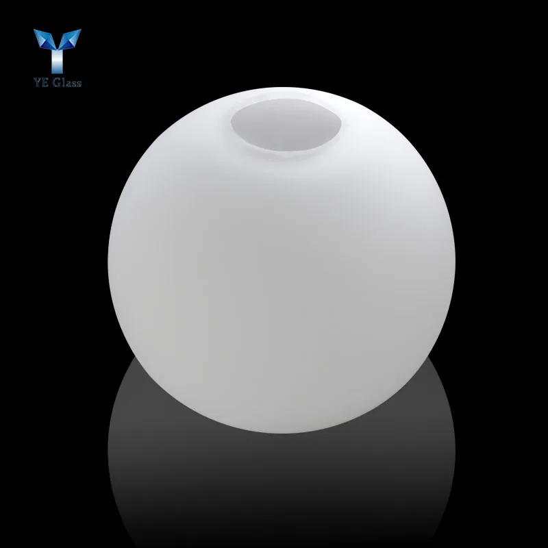 Hand Blown Glass Globe Shade Opal White Ball Glass Lamp Shade