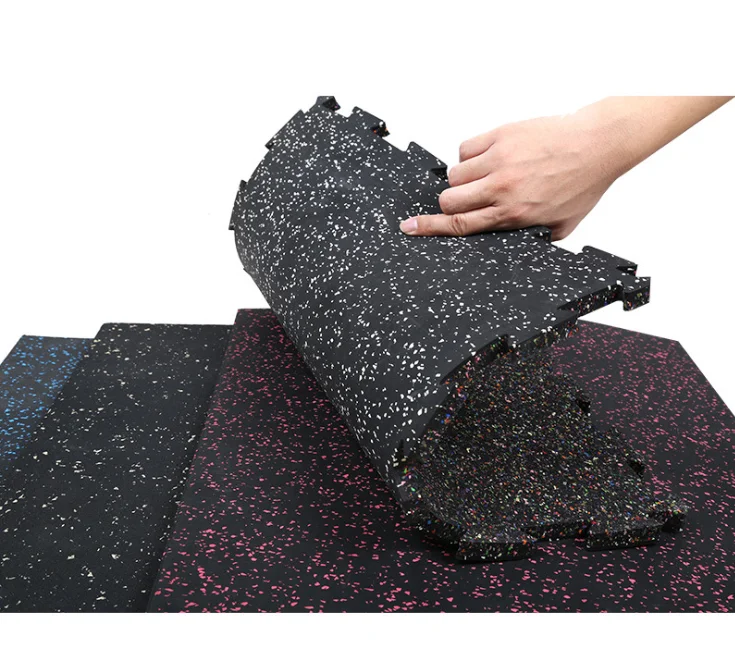 Fitness Sports Gym Flooring Interlocking Rubber Mats Tiles