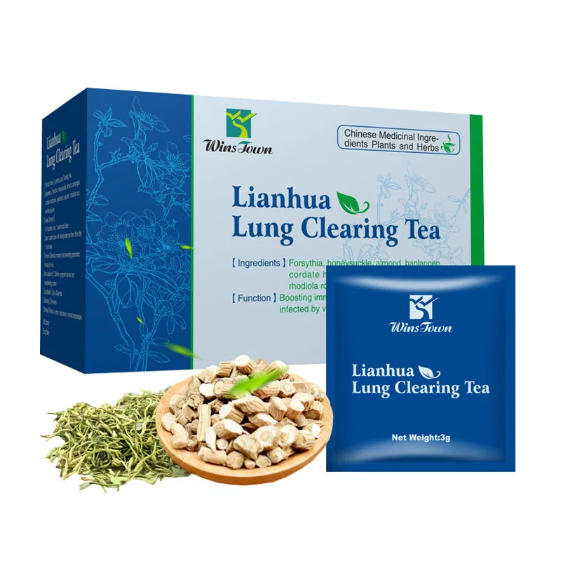 Lianhua Lung cleansing tea  winstown Chinese traditional health herbs detox capsule linhua qing jiaonang