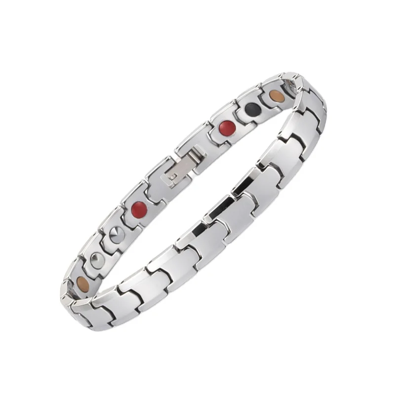 Trendy Design Tungsten Blood Pressure Ion Power Therapy Healthy Bio Magnetic Energy Bracelet