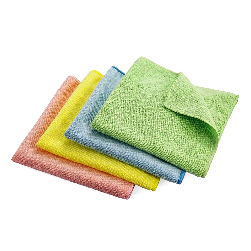 Custom Universal Microfiber Warp Knitting Cloth Towel Car Wash Cleaning Cloth Rag Microfiber Cleaning Cloth Kitchen Dish Towels