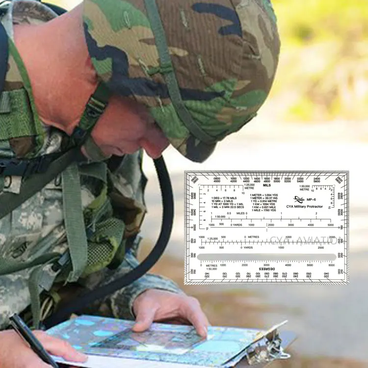 Прямоугольный дорожный транспортир военной техники OEM land навигационный транспортир для армии