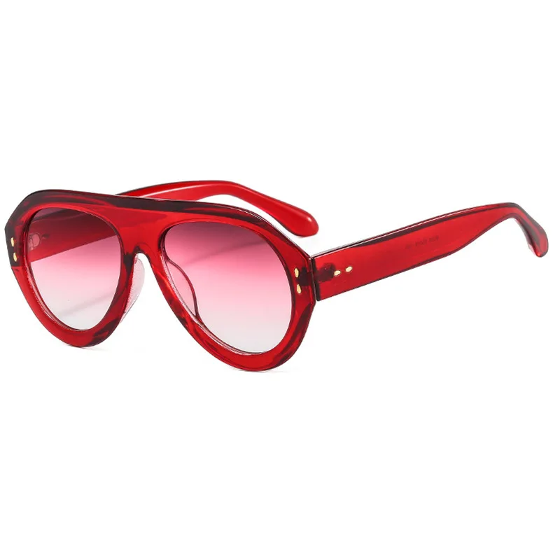 Большие овальные солнцезащитные очки для женщин и мужчин, роскошные брендовые дизайнерские Винтажные Солнцезащитные очки-авиаторы, женские и мужские солнцезащитные очки UV400