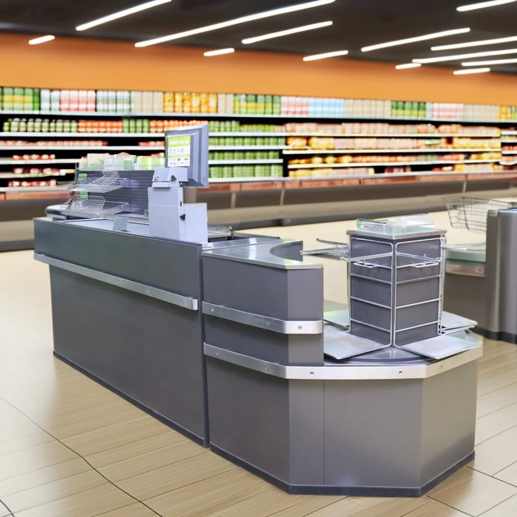 Metal Cash Register Checkout Checkout Counter cashier Desk cash Table