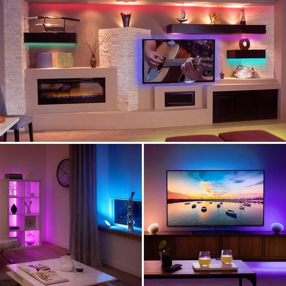 DC 12V RGB LED Strip Kit Magic Flexible Waterproof Outdoor Smart 5M LED Strip 5050 SMD IP65 LED Strips Lights With LED Driver