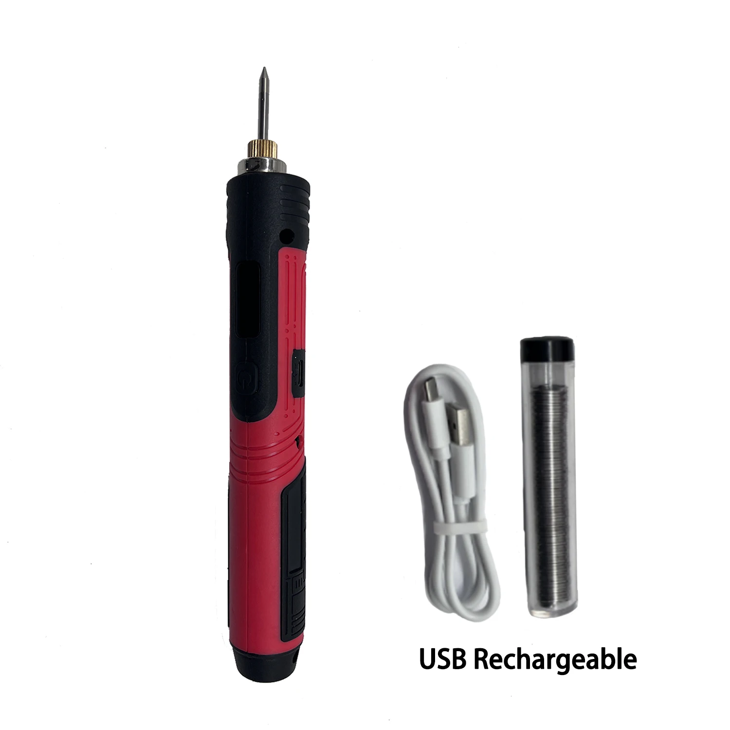 Custom USB Rechargeable Battery Portable Power 12W Cordless Soldering Iron For Sale