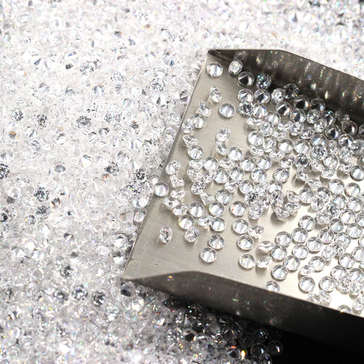  Yuying Gems лучший продукт 5A cz термостойкие круглые белые камни небольшого размера из