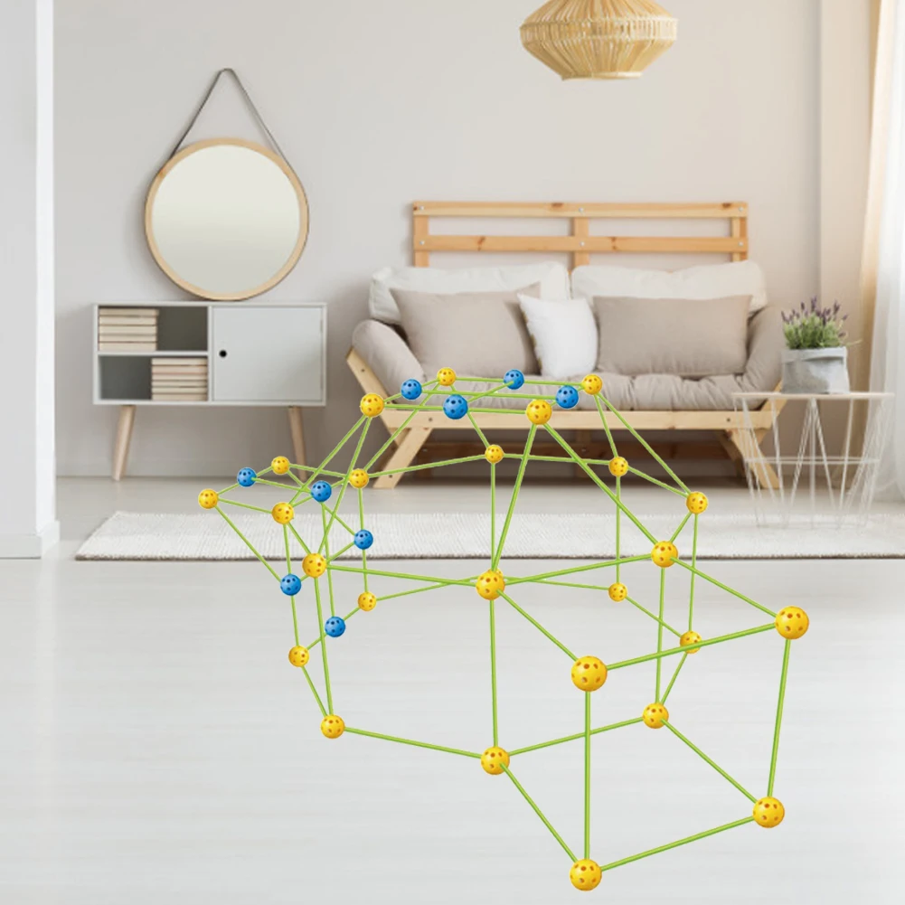  Замки туннели палатки Набор Новая детская конструкция форта здания Diy 3d игры дома строительные