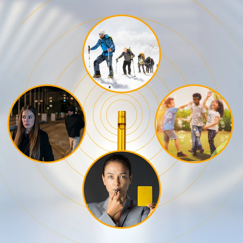 Factory wholesale custom multicolor aluminum alloy whistle cheerleader and outdoor safety whistle