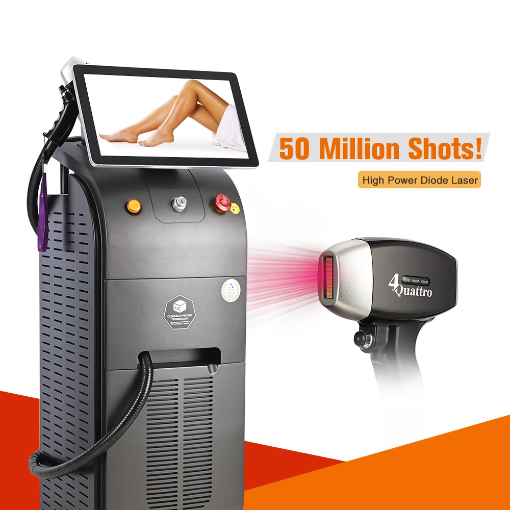 2023 Newest Professional Cloud computing Ice Cooling Titanium 1200W 755 808 1064 diode laser hair removal machine