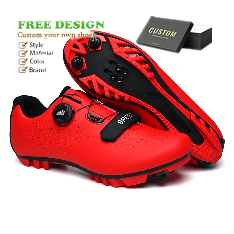 Factory customized LOGO Hot sale luxury jewelry hard sole mountain biking lock shoes racing shoes road cycling shoes