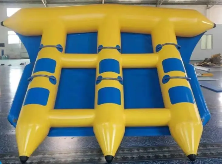 Hot Selling Fly Fish Water Sports Inflatable Double Towable Banana Boat For Sale  PVC Water Sport Games