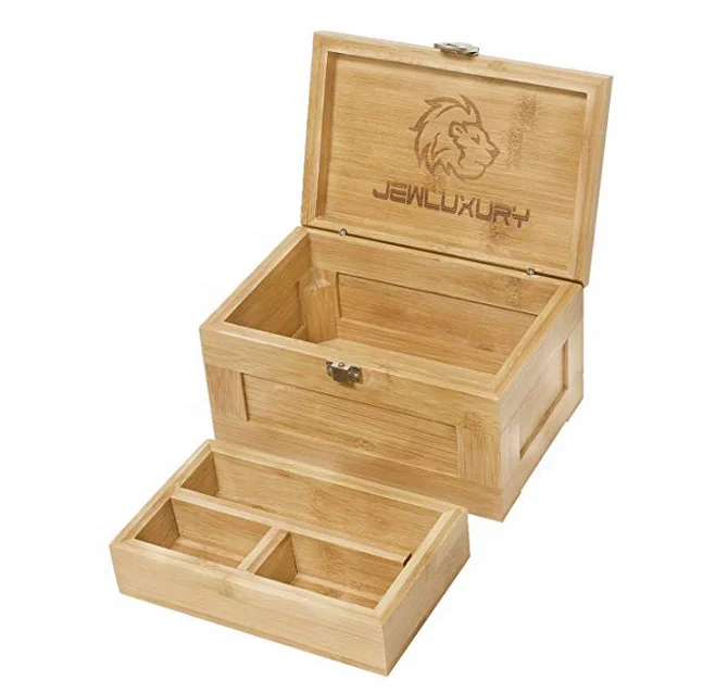 Blake & Lake Wood Stash Box with Rolling Tray