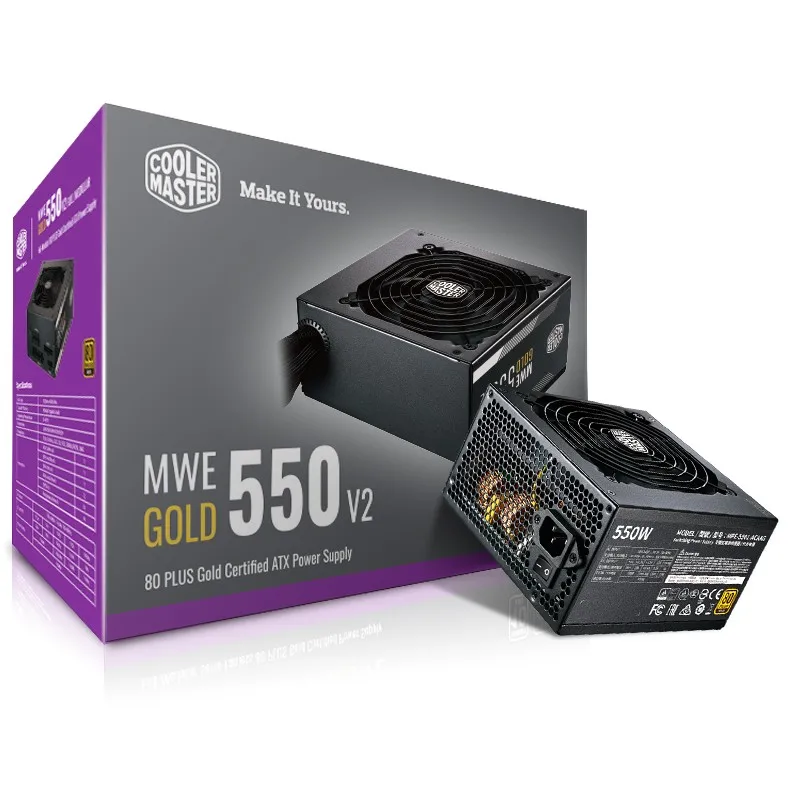 
Cooler sovereign rating (CoolerMaster) MWE550 V2 gold straight out of the power supply 