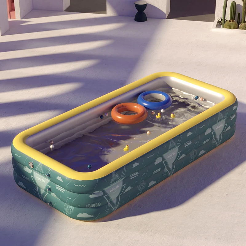 Hot-selling Big Folding Automatic Inflate Outdoor Garden Indoor photos kids Plastic Pvc china inflatable adult swimming pool