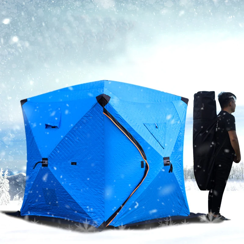 Wholesale quick pop up winter hiking portable lightweight 1-2 person camp ice fishing tent