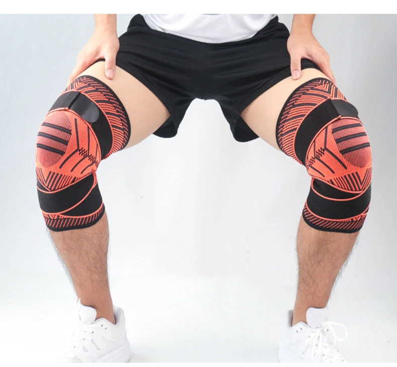 
Knee Support Brace with Side Stabilizers Patella Adjustable Long Leg Compression Sleeves 