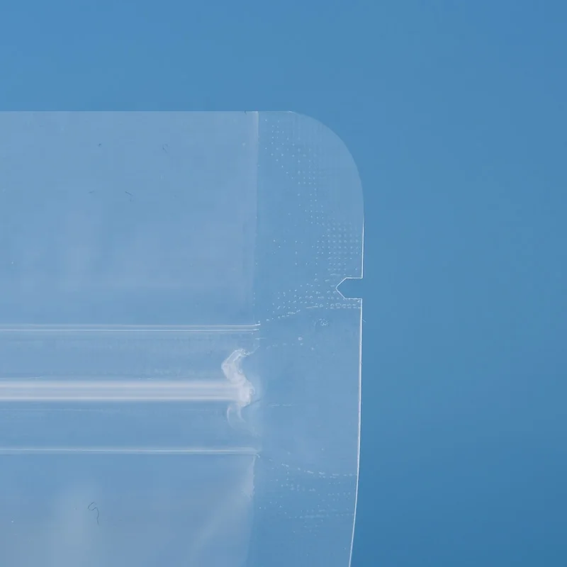 Ziplock Stand Up Food Starch Packaging Matte Plastic bean Pouch transparent Bag