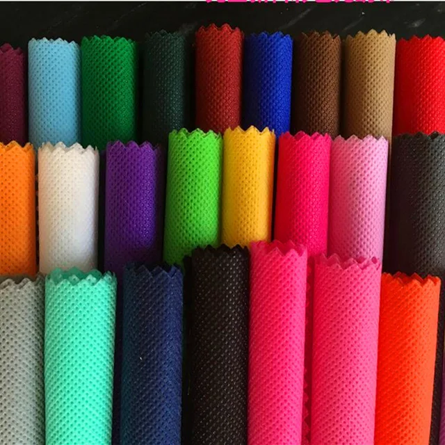 Custom 100% polyester fabric spunbond non-woven fabric degradable breathable bag clothing lining PP non-woven fabric