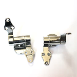 Durable Zinc Alloy Electroplate Soft Close Toilet Seat Hinge Bottom Mounted