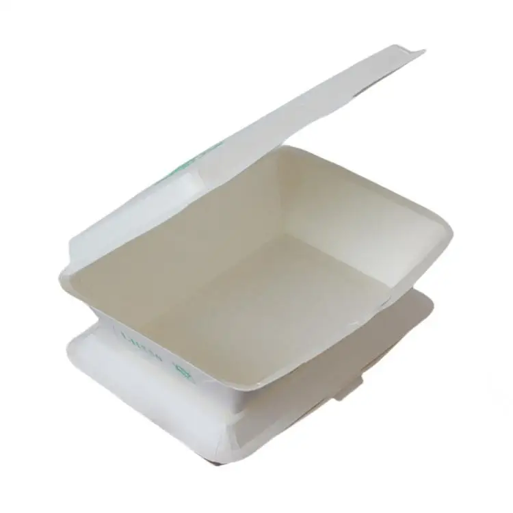 Wholesale Clamshell Food Packaging Paper Box Lunch/Meal Takeaway Paper Container