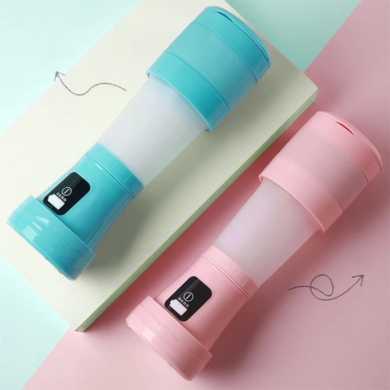 Складной мини-блендер AAA163 с USB кухонный миксер 6 лезвиями гибкая уличная соковыжималка электрическая