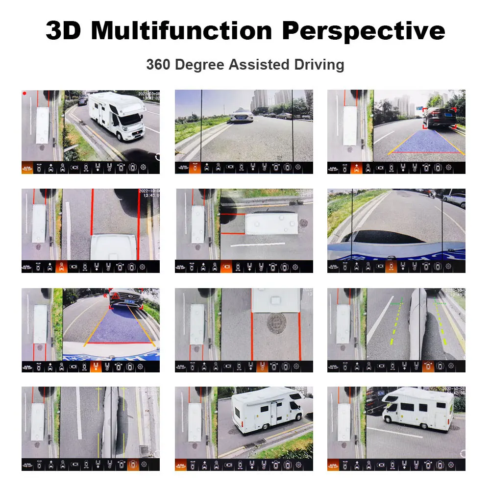 Smartour AI AHD 1080p 4k HD 3.5D 360 градусов автомобильное крепление на объемный вид птица АВМ камера системы для грузовик/школьный автобус/Camper