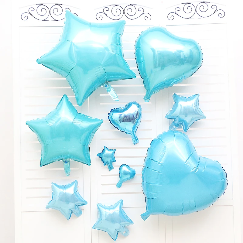 Wholesale 18 Inch Heart Shaped Gradient Metallic Foil Balloon Heart for Party Decorations Balloons