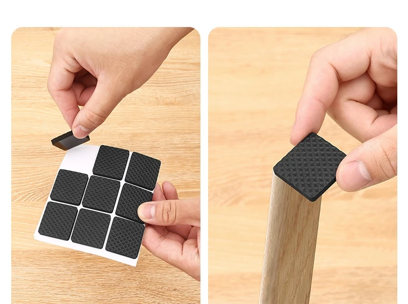 Round Square  Rectangle shape Best Self Adhesive Rubber Furniture Feet Non Slip Furniture Pads