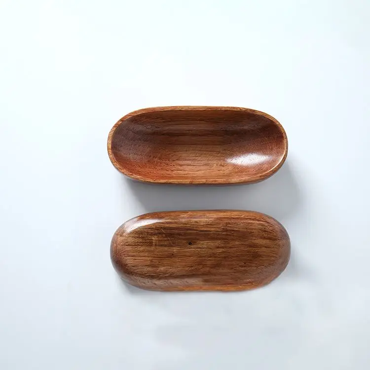 New Product Oval Wooden Dough Bowls Small Wooden Dough Bowl Wooden Dough Bowls For Candles