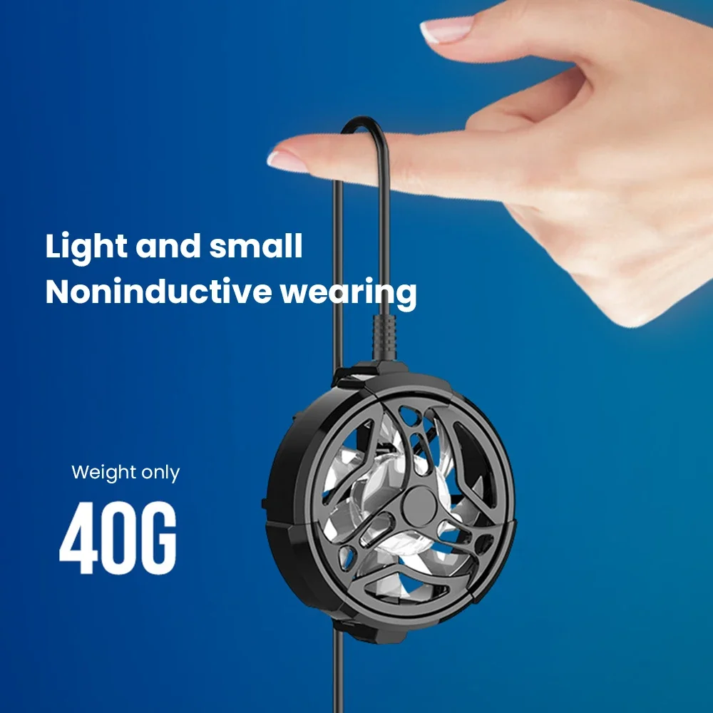 Mini Smart Phone Cooling Fan Gaming Mobile Cooler Fan Cell Phone Type-C Cool Heat Sink Radiator