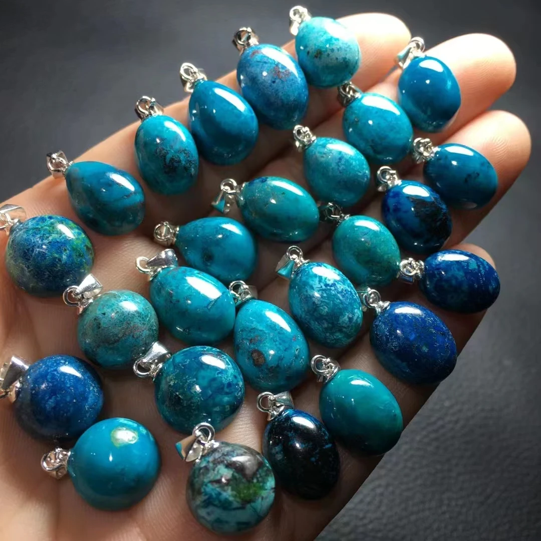 Wholesale High Quality Crystal Pendant Fynchenite Chrysocolla Phoenix Stone Pendant