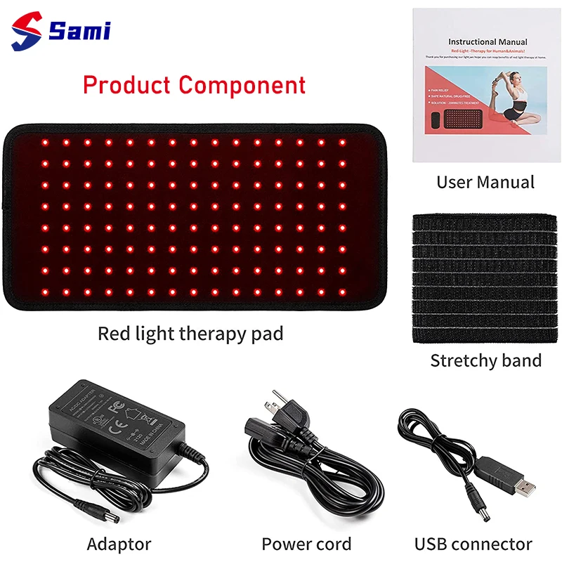 Fat Burning Body Sliming LED Shoulder Wrap 660nm 635nm 850nm Infrared LED Therapy Pads Mat Red Light Theray Belt