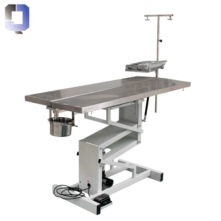 JQ-OT-07 Constant Temperature Medical electric veterinary surgery table with V tilt function