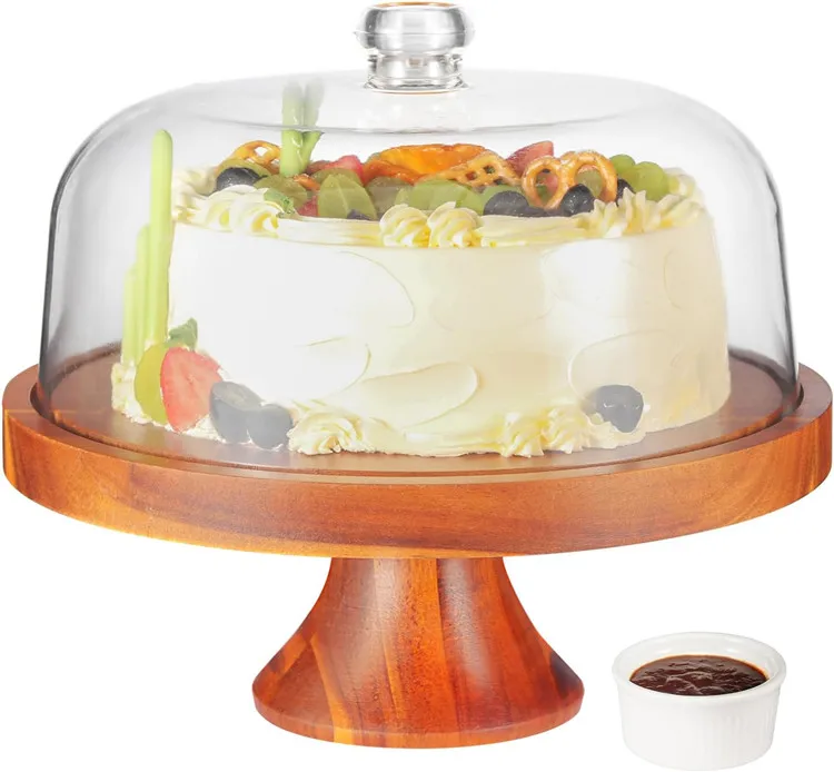 Decorative,durable and sustainable clear acrylic dome for covering food