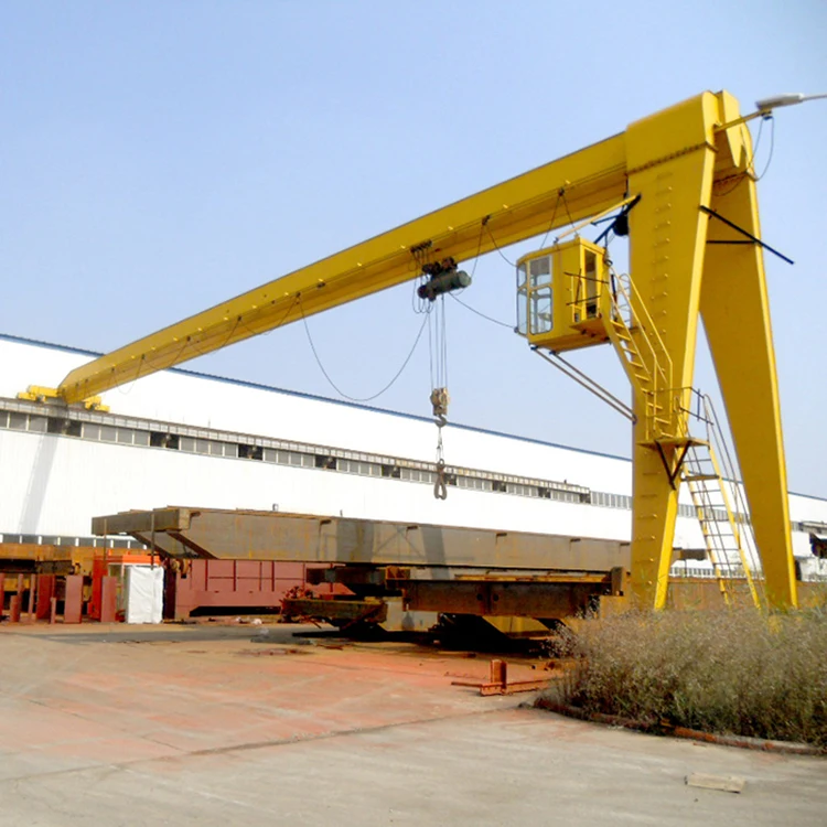 Customized 5 tons 6 tons 10 tons semi gantry crane engineering price with gantry crane manufacture