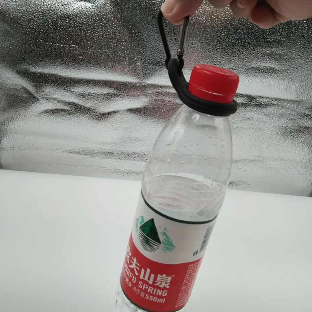 Silicone Colorful Bottle holder Unique Clip & Holder Convenient Carrying Silicone Holder with clip for Water Bottle