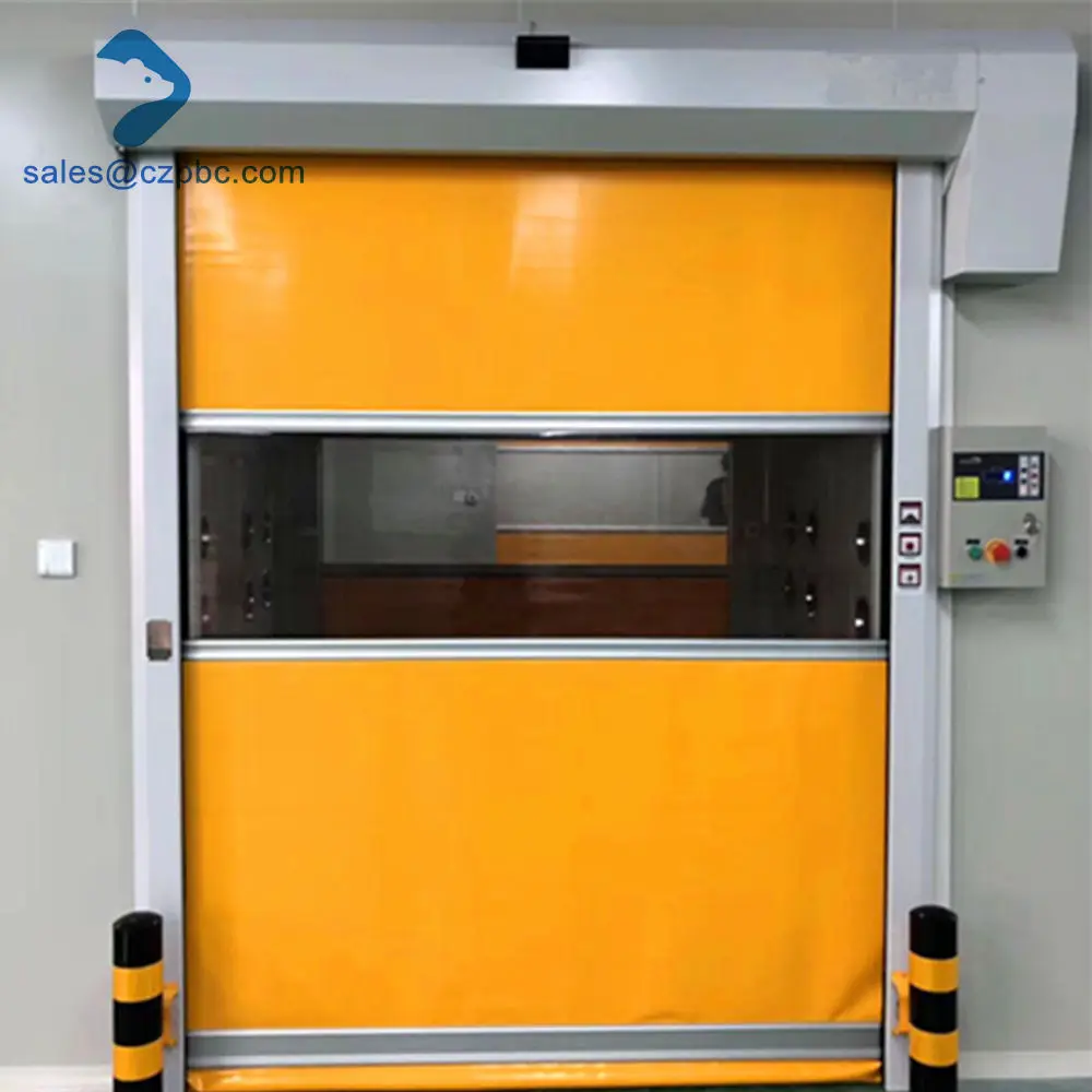 Industrial Roller Shutter Doors Plastic Roll up Door Cold Room Fast Shutter Doors For Factory