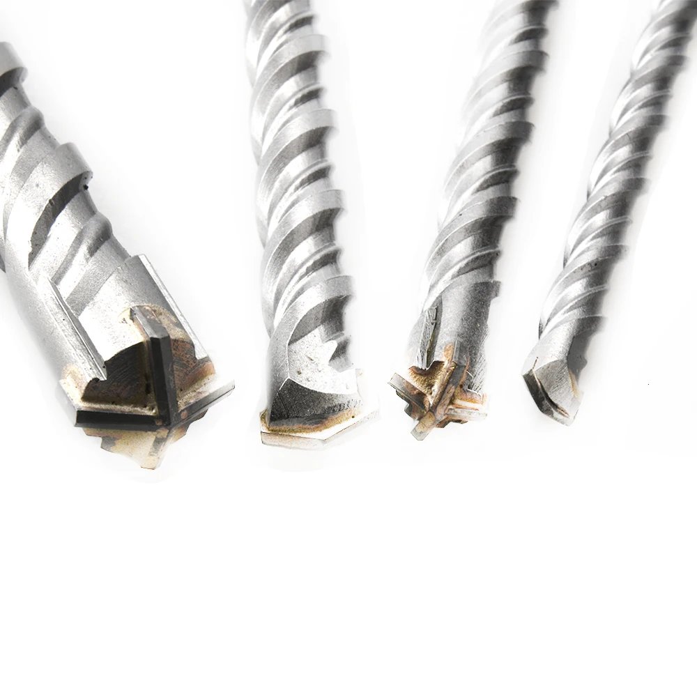 Naipu 4-Cutter SDS Max Masonry Hammer Drill Carbide Tipped Concrete Drill Bit for Concrete Brick Wall Tile Porcelain Ceramic