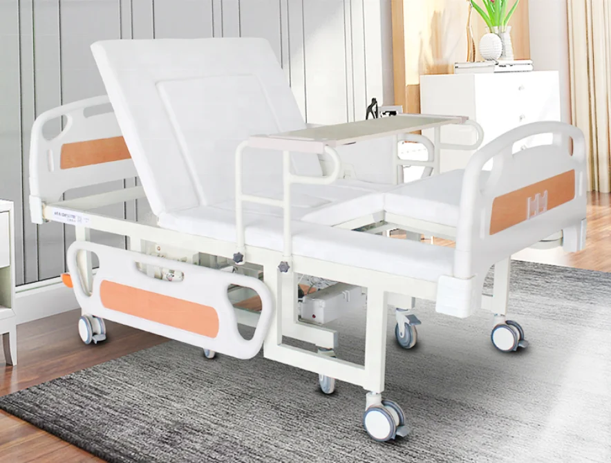 Cheap Price Medical Electric Disabled Elderly Hospital Home Care Nursing Medical Bed With Separate Wheelchair