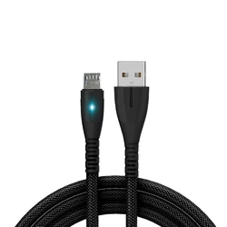66W Fast 3A Nylon Braided Date Cable V8 Micro USB C Mobile Charger Cable