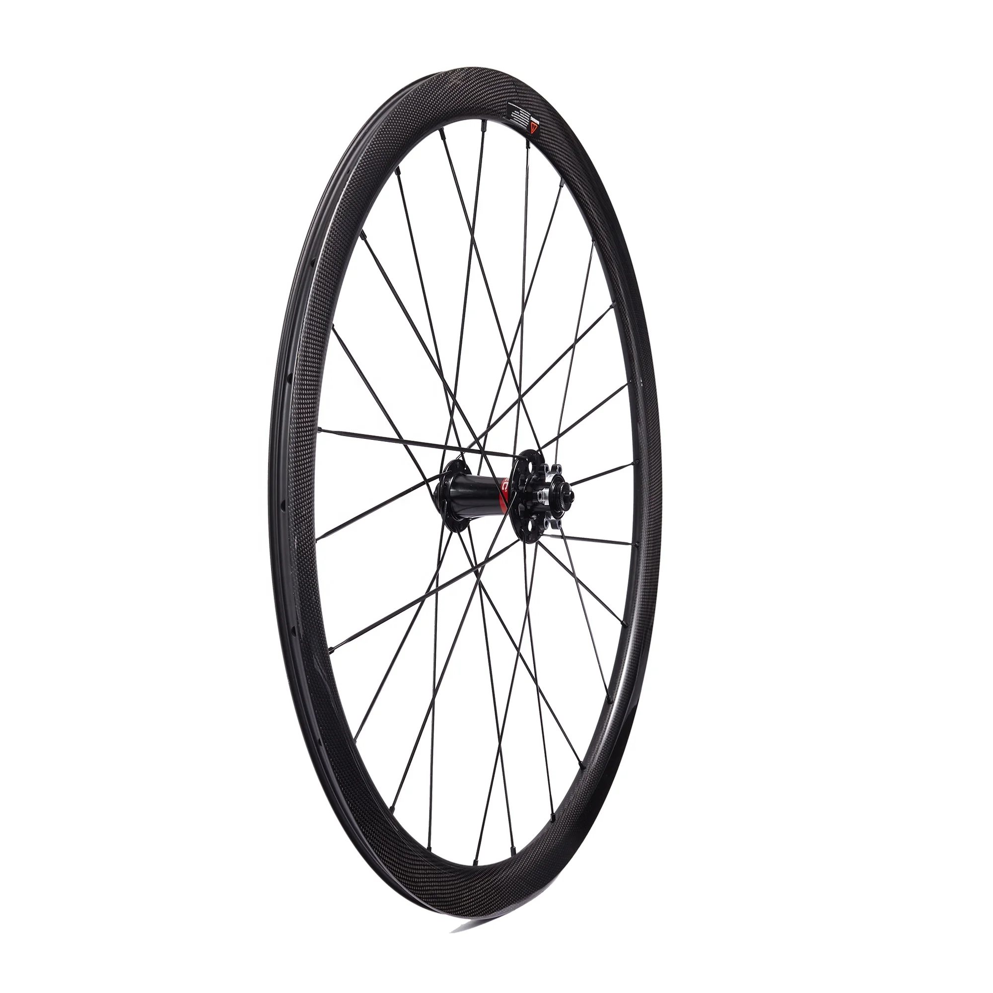 12mm 15mm /12*142mm Thru Axle or QR Disc Brake wheels 38mm U shape tubuless 6 Bolt Carbon Road Cyclocross Wheelset