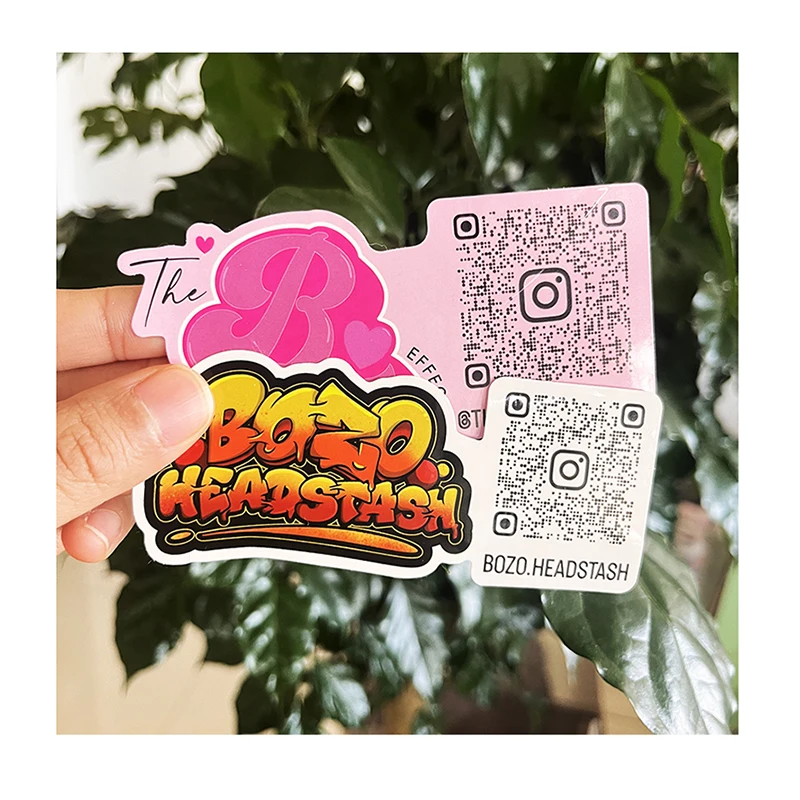 Оптовая продажа водонепроницаемые виниловые наклейки с кодом QR