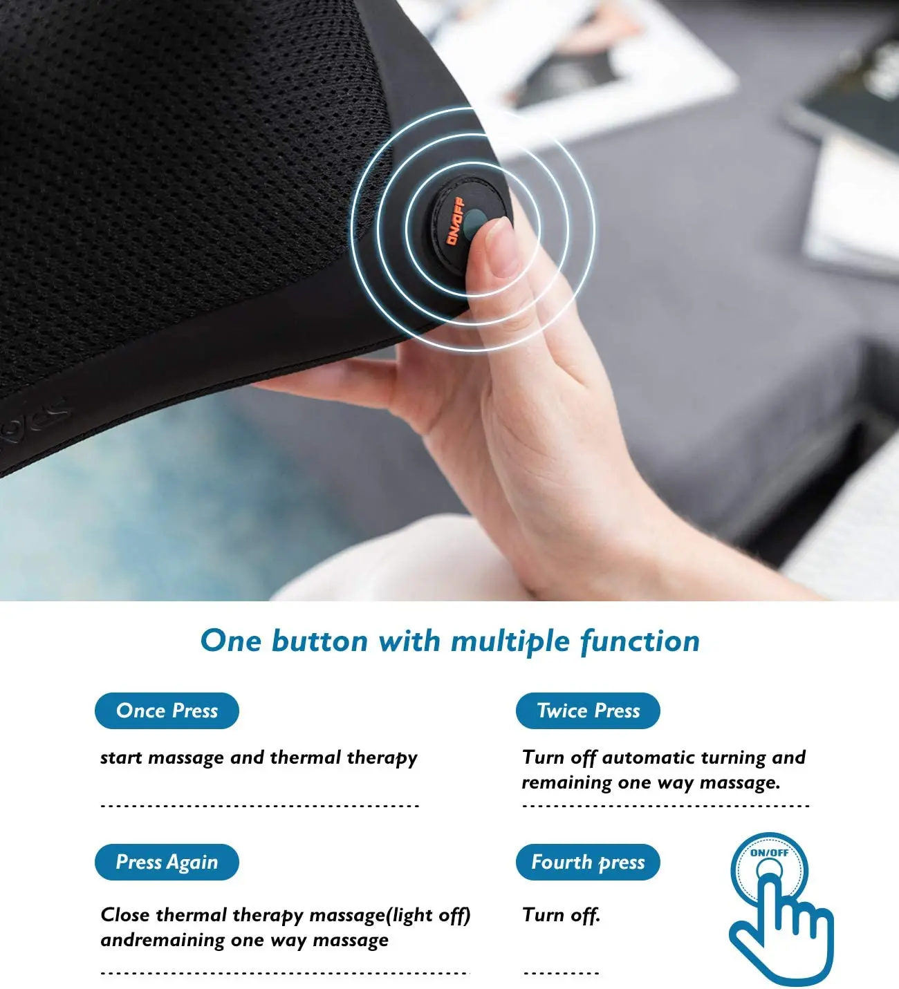 On Sales Cheap Massage Pillow Kneading Heating Neck Back Shoulder Waist Buttock Massage Pillow