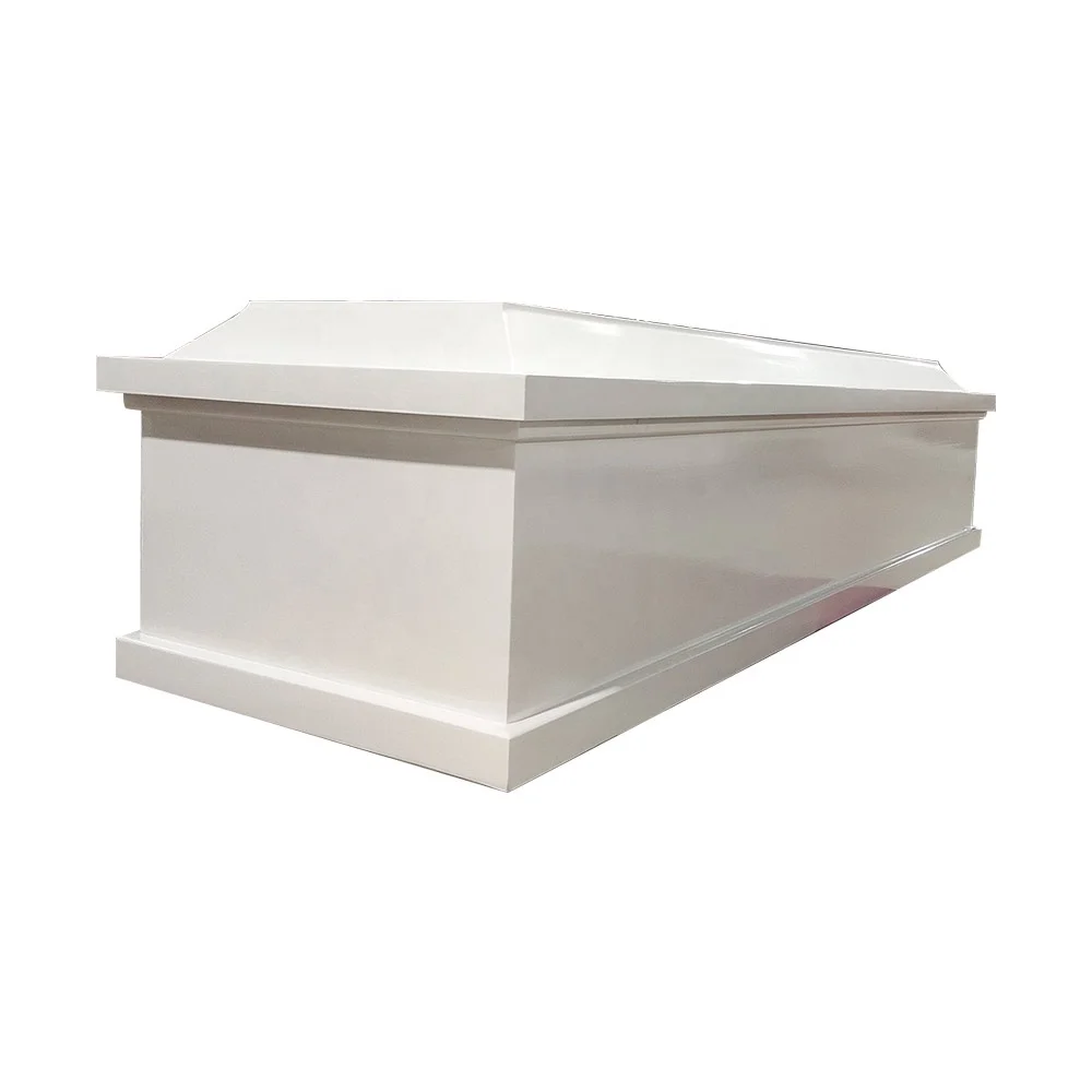 Professional Funeral Supplies MDF Wood  Cremation Coffin Casket for Adults Funeral Use