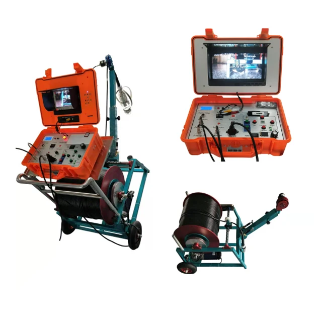 New 100-800m 360 rotary down well inspection camera from China